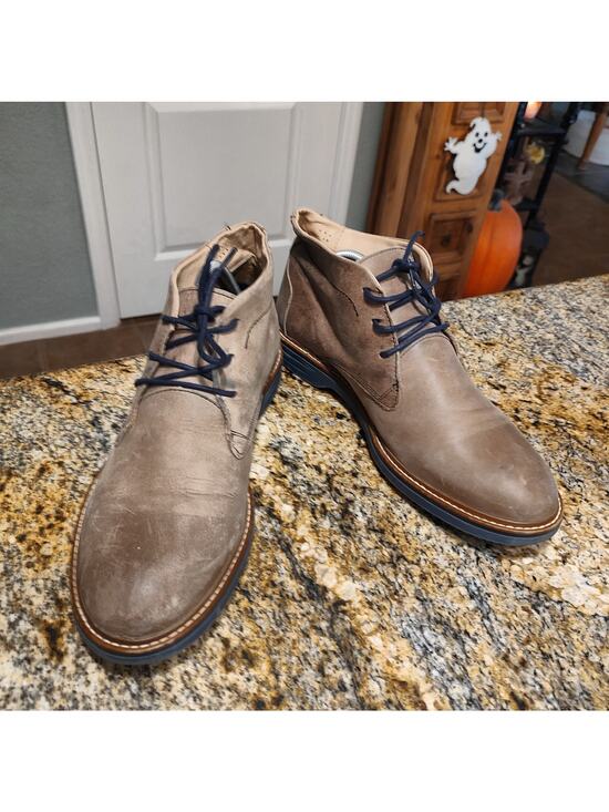 Paruno Brown Leather Chukka Boots Size 10.5 ID P219831